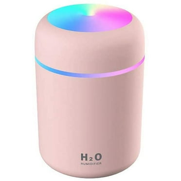 Wiipahome Humidifier for Bedroom, Quiet Ultrasonic Humidifiers, LED Night Light, Touch Control, Auto Shut-off, Pink