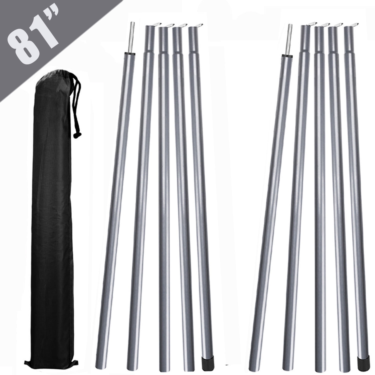 Wiipahome Tent Pole 81 Inches ,Telescopic Adjustable Length Poles for ...