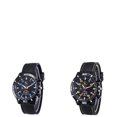 thumbnail image 1 of Wijhcboe 2 Pack Men's Watch for Seniors Mens Watch Frosted Leather Strap Talking Watch Suitable For Men's Student Watch Straps for Women Leisure Trend Sports Wind up Wrist Watches Small Womens Watch, 1 of 4