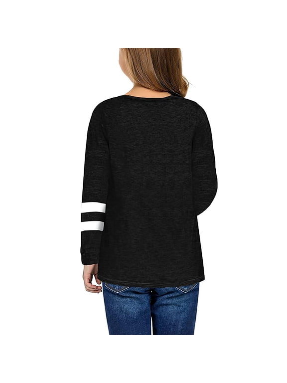 Kids Girls Casual Crewneck Mega64 Shirt Tunic Tops Long Sleeve Mamas Girl Shirt Pullover Sweatshirt Casual Loose 14 Clothes Blouse T-Shirt Size S
