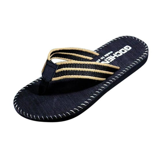 Wijhcboe Men Summer Flip Mens Wide Slippers Flops Shoes Sandals Male Slippers Mens Slipper Flip Flops