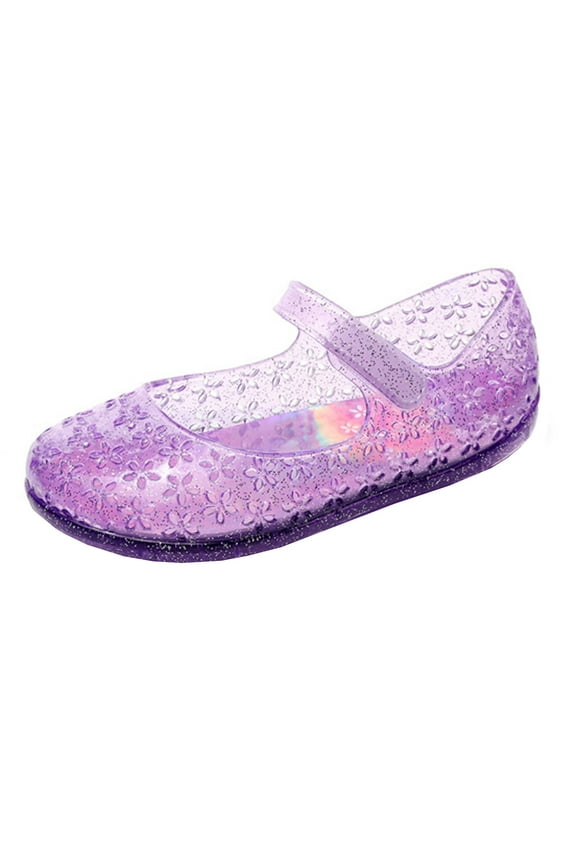 Princess Shoes Girls Sandals Toddler Cute Slippers Jelly Mary Jane Dance Kids Dinosaur Slippers Girls Party Shoes for Fluff Yeah Slippers Kids Toddler