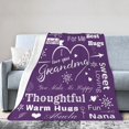 thumbnail image 1 of Wijzvio Gift For Grandma Throw Blanket Soft Fuzzy Fleece Blanket For Couch Bed Living Room Decoration 80"X60", 1 of 9