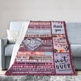 thumbnail image 1 of Wijzvio Happy 50th Birthday Throw Blanket Soft Fuzzy Fleece Blanket For Couch Bed Living Room Decoration 60"X50", 1 of 9