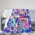 thumbnail image 1 of Wijzvio I Love Gymnastics Throw Blanket Soft Fuzzy Fleece Blanket For Couch Bed Living Room Decoration 80"X60", 1 of 9