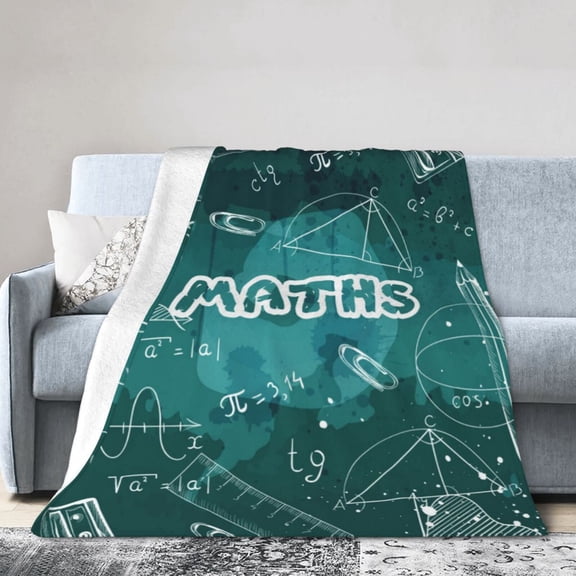 Wijzvio Love You So Math Throw Blanket Soft Fuzzy Fleece Blanket For Couch Bed Living Room Decoration 40"X30"