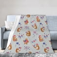 thumbnail image 1 of Wijzvio Sloth Throw Blanket Soft Fuzzy Fleece Blanket For Couch Bed Living Room Decoration 40"X30", 1 of 9