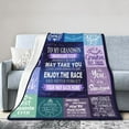 thumbnail image 1 of Wijzvio To My Grandson Throw Blanket Soft Fuzzy Fleece Blanket For Couch Bed Living Room Decoration 60"X50", 1 of 9