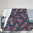thumbnail image 1 of Wijzvio Truck Fire Throw Blanket Soft Fuzzy Fleece Blanket For Couch Bed Living Room Decoration 50"X40", 1 of 9
