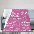 thumbnail image 1 of Wijzvio Valentines Gift Throw Blanket Soft Fuzzy Fleece Blanket For Couch Bed Living Room Decoration 40"X30", 1 of 9