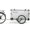 Wike Aluminum Landscaping Utility Cargo Bike Trailer with Wheels