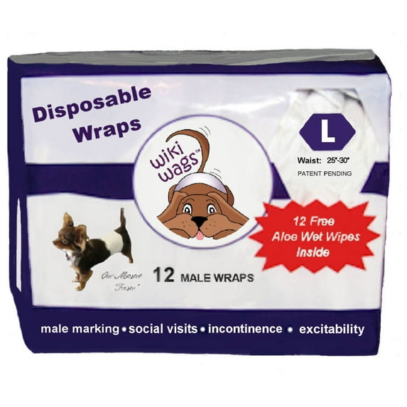 Wiki Wags Disposable Male Dog Belly Band