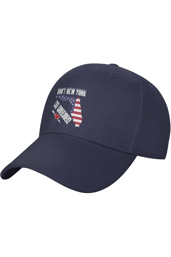 Wikjxiz Don't New York My Florida Hat Black Baseball Cap Men Women Adjustable Sports Sunhat Classic Trucker Hat