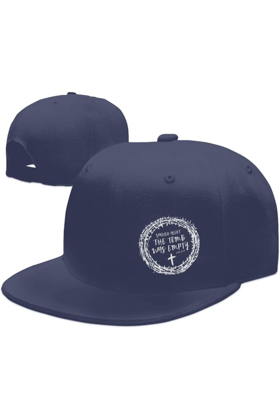 Wikjxiz Spoilerr Alertt The Tomb was Empty Hats for Men Women Adjustable Flat Bill Brim Dad Hats Fashion Baseball Cap Black