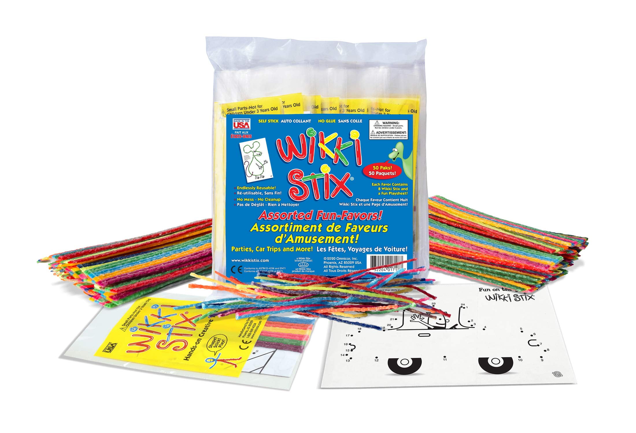 Goodie Bag Stuffers Wikki Stix Birthday Fun Favors: 20 Packs, 12 Stix ...