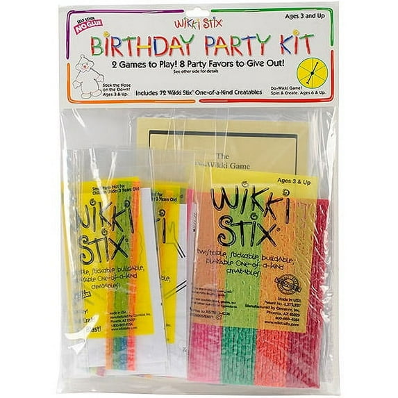 Wikki Stix Birthday Party Kit-
