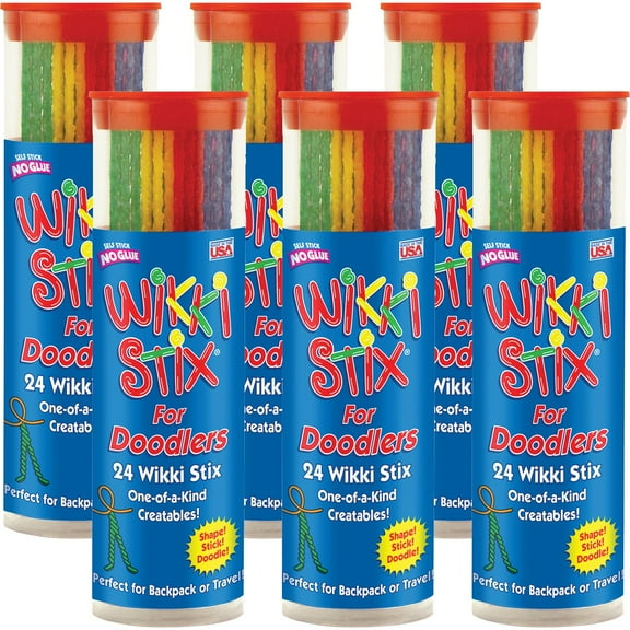 Wikki Stix For Doodlers 24 Count, Multipack Of 6-