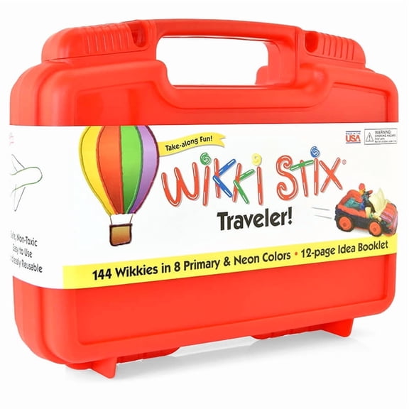 Wikki Stix Traveler: 144 Wikkies in 8 Primary & Neon Colors, 12 Page Idea Booklet