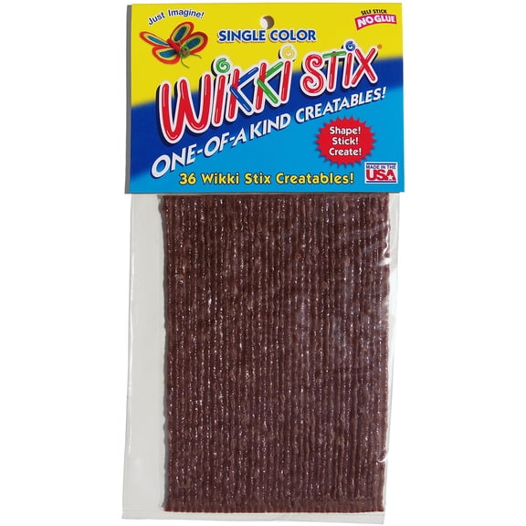 Wikki Stix - Pkg of 36, Brown, 6"