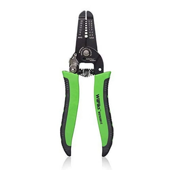 WilFiks 3 In 1 Wire Stripper, Professional Tool For Stripping, Cutting And Crimping 10-22 AWG Stranded Wires, Cable Cutter And Crimper, Plier For Copper And Aluminum Wires, Ergonomic Non-Slip Han
