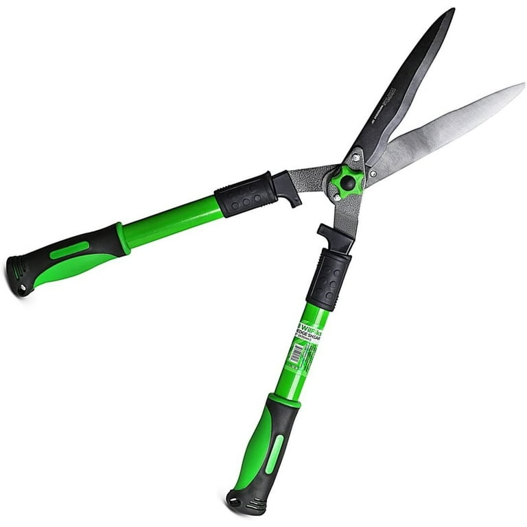 WilFiks Hedge Shears for Professional Gardening and Landscaping - 25 Hedge  Clippers with Carbon Steel Blade, Comfortable Handle, Wavy Blade, Absorb