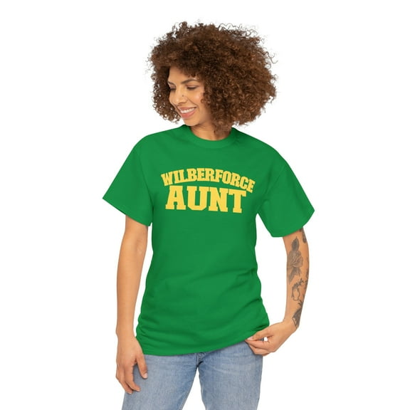 Wilberforce University Aunt Unisex Heavy Cotton Tee - 107 HBCU