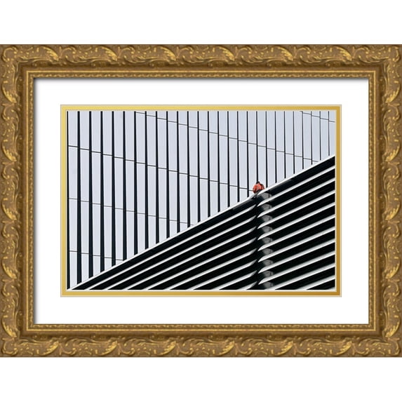 Wilbers, Wiebe 18x13 Gold Ornate Wood Framed with Double Matting Museum Art Print Titled - Science Park