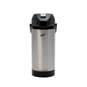 Wilbur Curtis Thermal Dispenser Air Pot, 1 Gal S.S. Body S.S. Liner Lever Pump - Commercial Airpot Pourpot Beverage Dispenser - TLXA0101S000 (Each)
