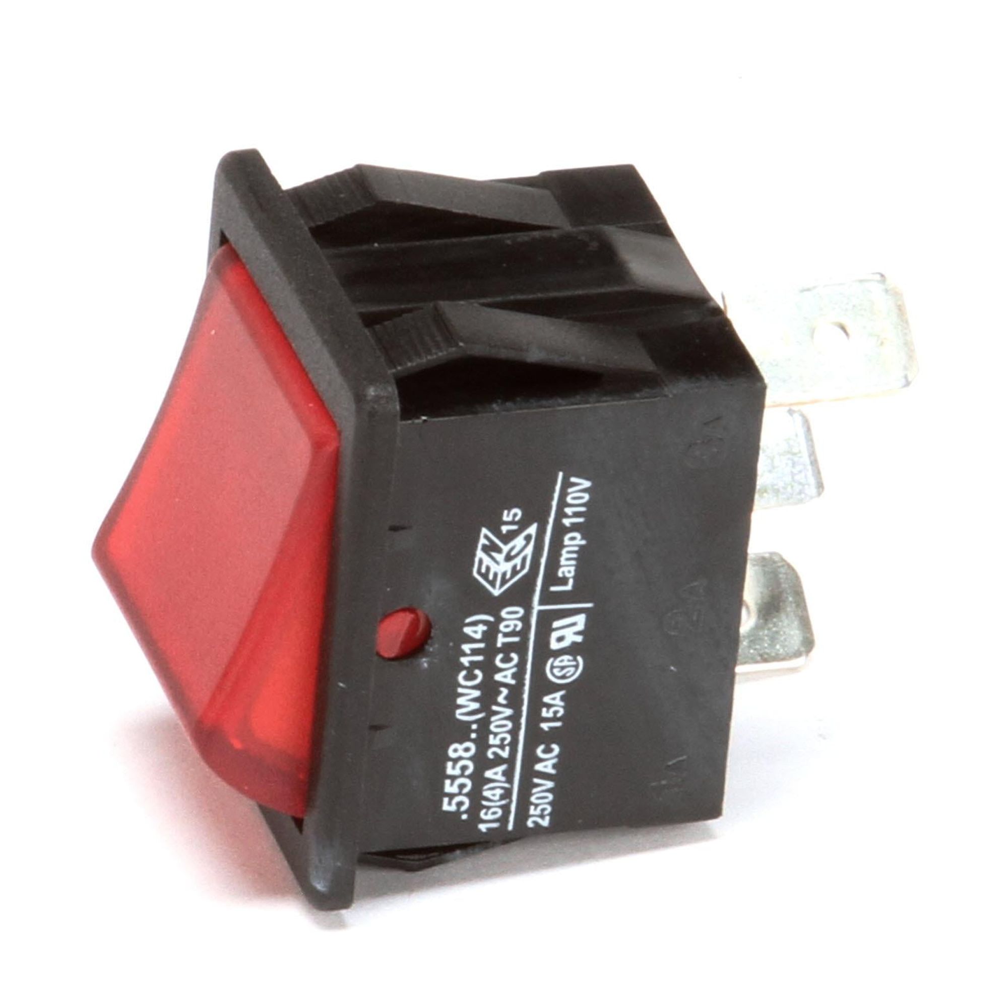 Wilbur Curtis WC-114R Switch Rocker (Red) 120V Neon Part