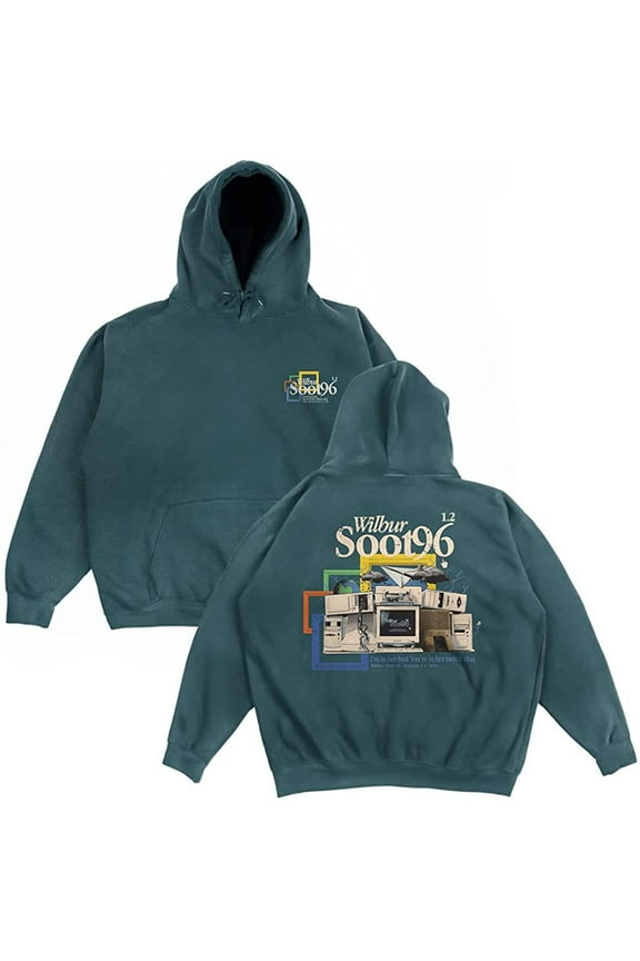 Green Computing Hoodie Unisex Hooded Sweatshirt Long Sleeve Pullover Clothes