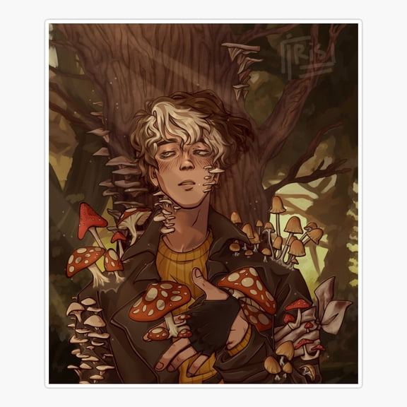 Wilbur Soot Mushroom Portrait Sticker