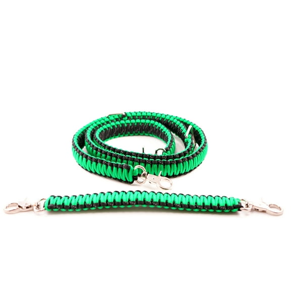 Wilbur's Finest Firefighter EMS Police Radio Strap 60" Paracord with 13" Stabilizer Strap Green