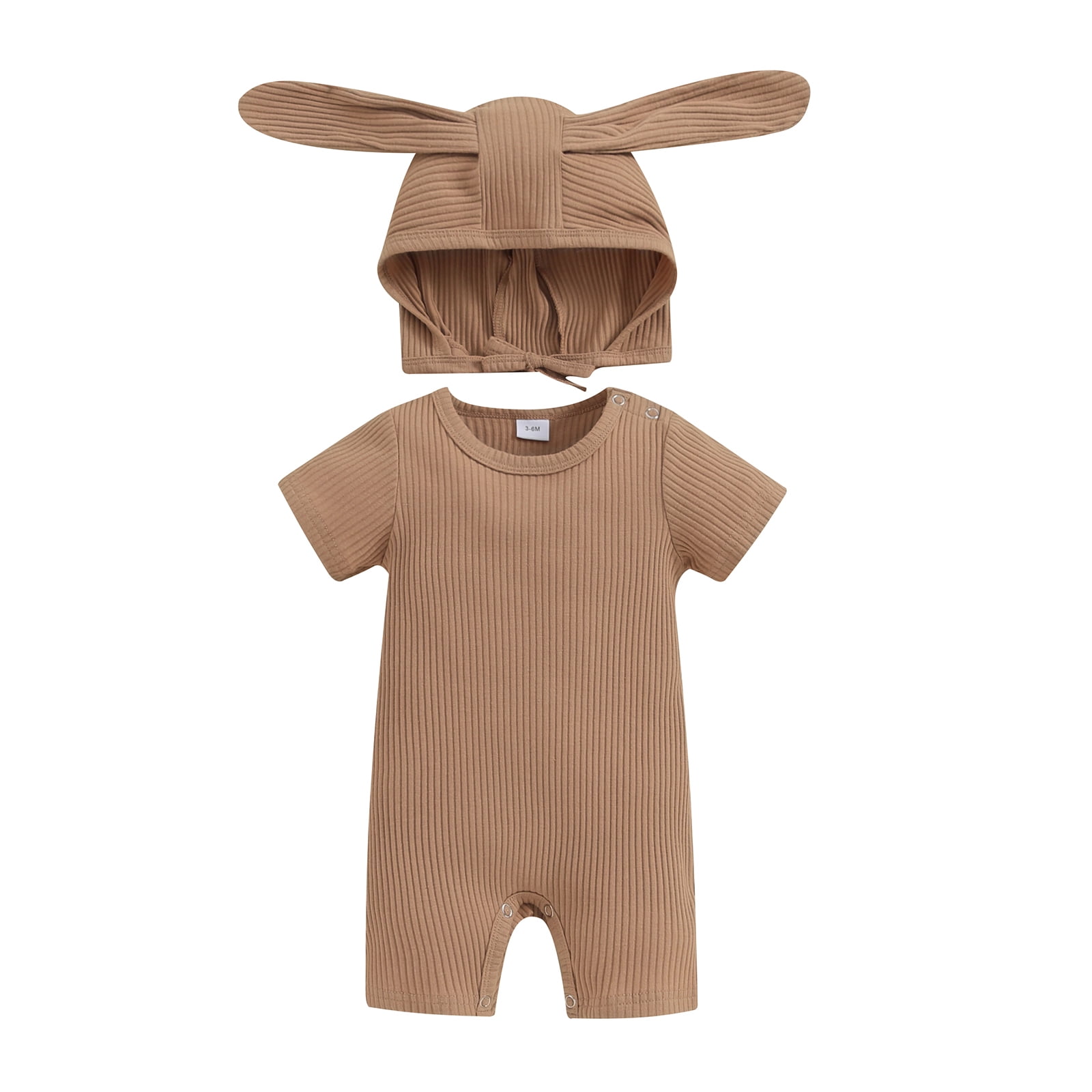 Wilcliar Baby Boys Girls Easter Outfits Short Sleeve Crew Neck Solid