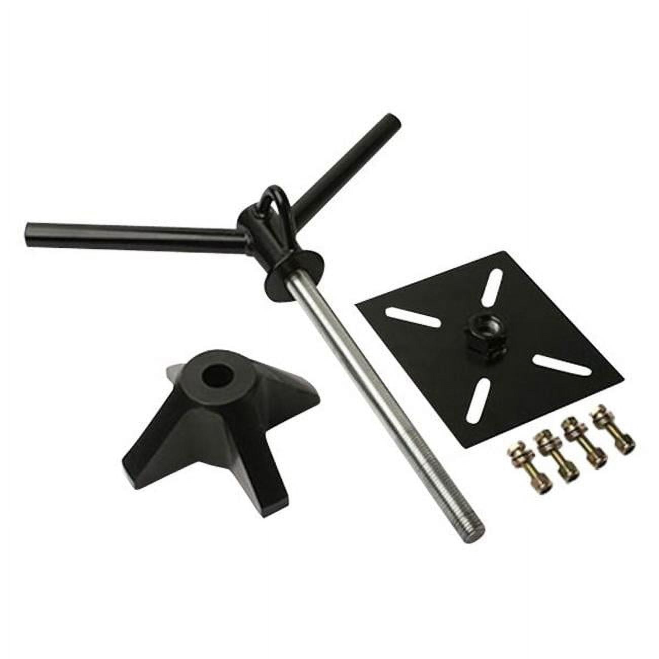 Wilco Offroad WLC-UBM3030 Flat Bed Mount Tire Carrier, Black