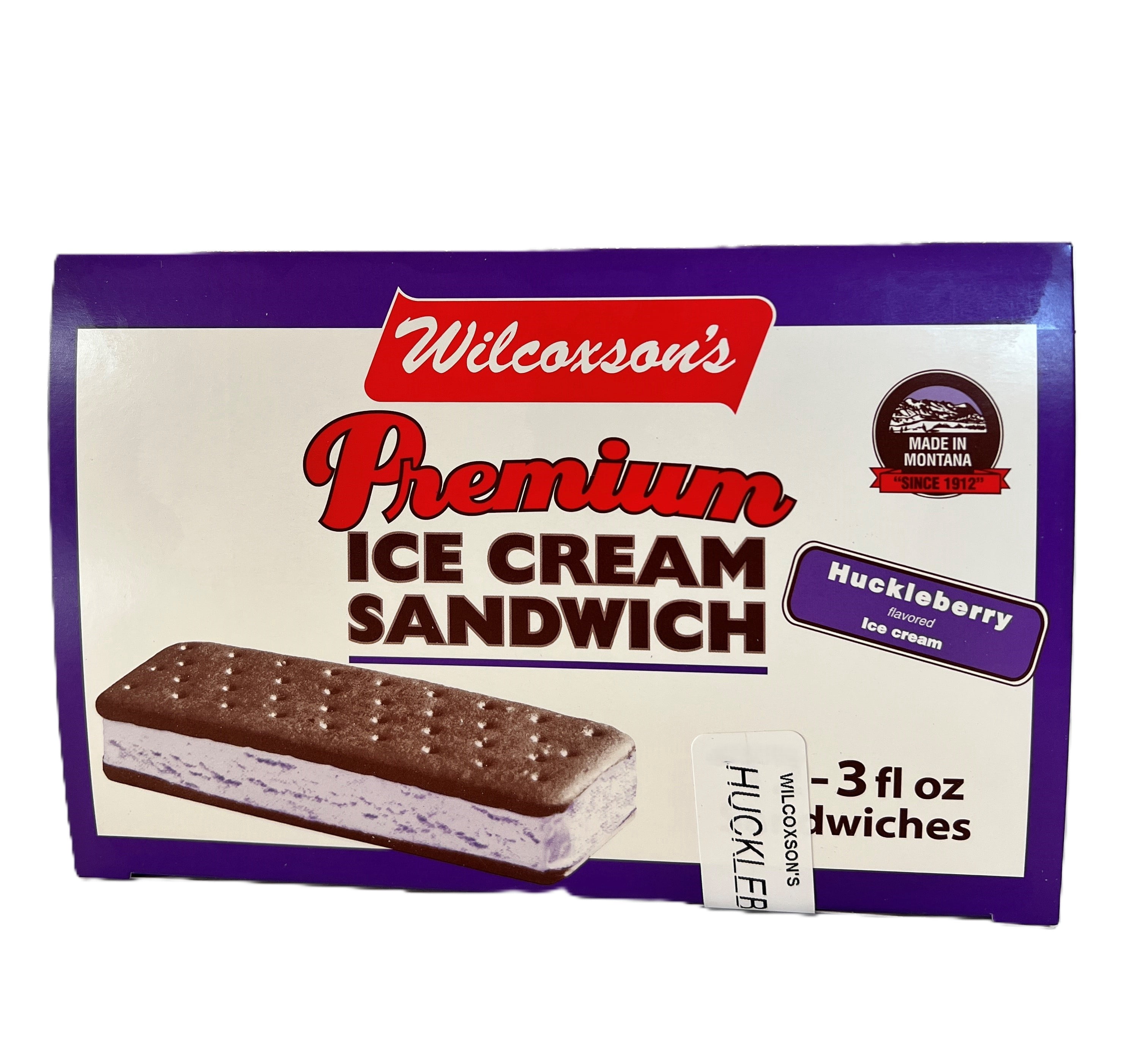 Wilcoxson's Huckleberry Ice Cream Sandwich