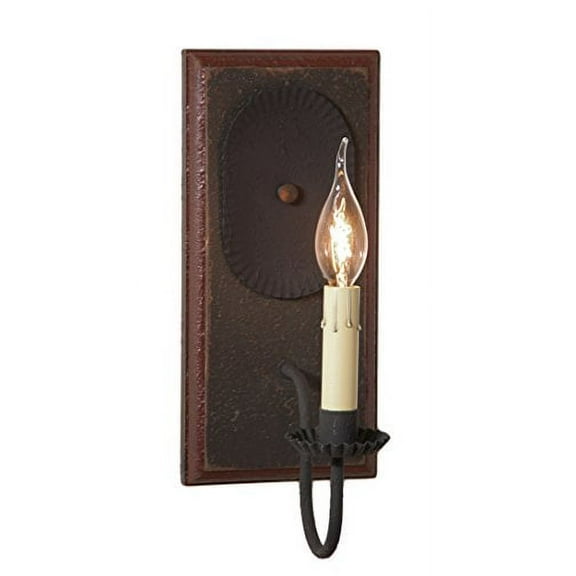 Wilcrest Sconce in Espresso with Salem Brick