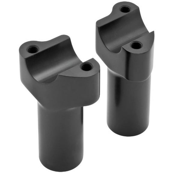 Wild 1 Chubbys 1-1/4" Black Billet 3-1/2" Riser Set WO529B