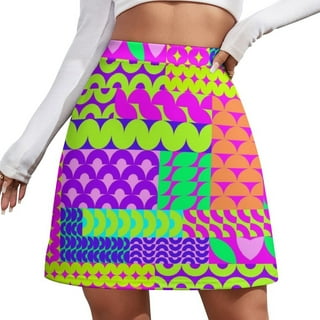 Neon Mini Skirts