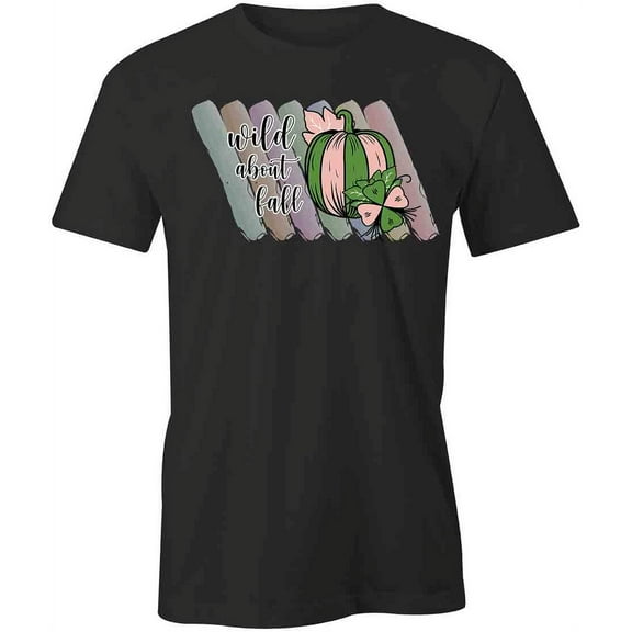 Wild About Fall T-Shirt | Cute Autumn Black Tee Gift