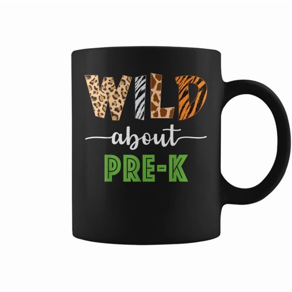 Wild About PreK Teacher Student PreK Zoo Safari Coffee Mugs