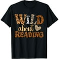 thumbnail image 1 of Wild About Reading Books - Bookworm Library Day Teacher T-Shirt100% cotton short-sleeved shirt for both men and women, 1 of 6