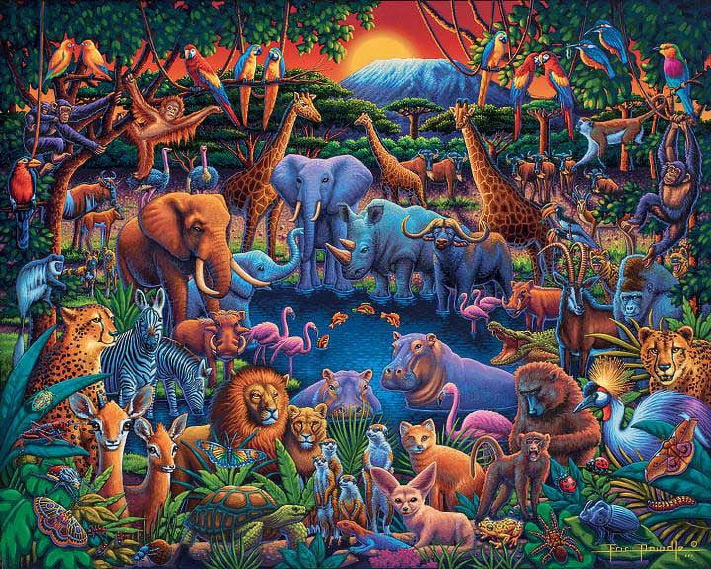 Wild Colors Puzzle, Jigsaw Puzzle - Art