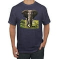 thumbnail image 1 of Wild African Forest Elephant Nature Fashion Graphic T-Shirt, Vintage Heather Navy, Medium, 1 of 1