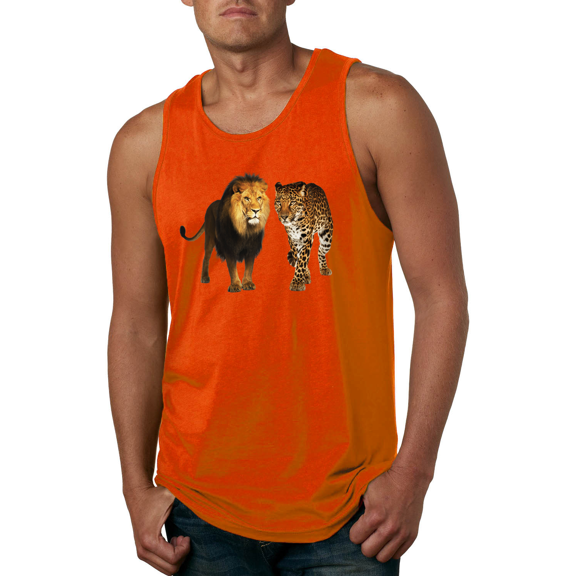 Wild African Lion and Cheetah Animal Lover Graphic Tank Top