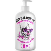 Wild Alaskan Salmon Oil for Dogs & Cats - Pure Fish Omega 3 6 9 Liquid EPA DHA Fatty Acids - Skin & Coat Supplement - Supports Joint Function, Brain, Eye, Immune & Heart Health - Made in USA 8 oz