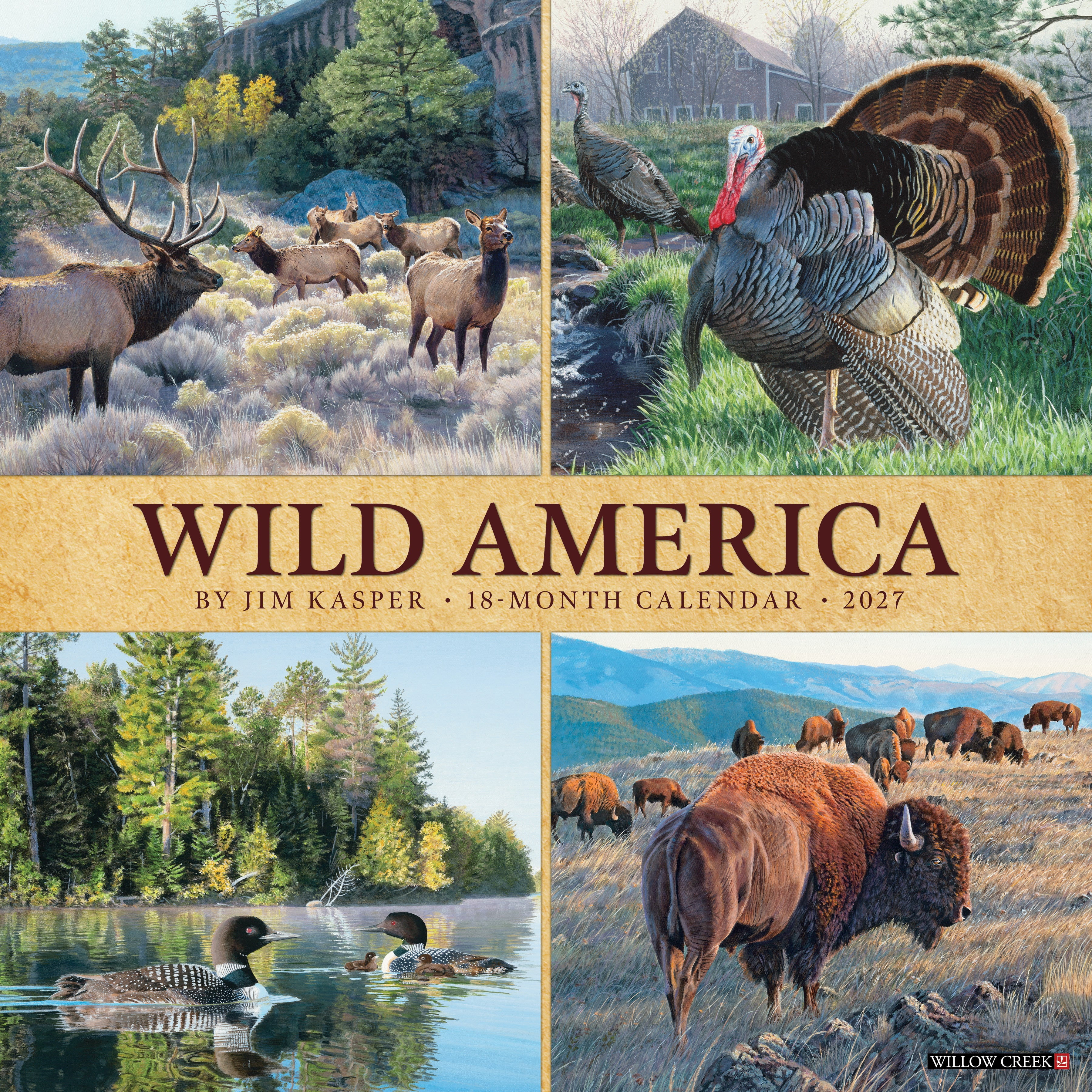 Willow Creek Press, Wild America 2027 Wall Calendar