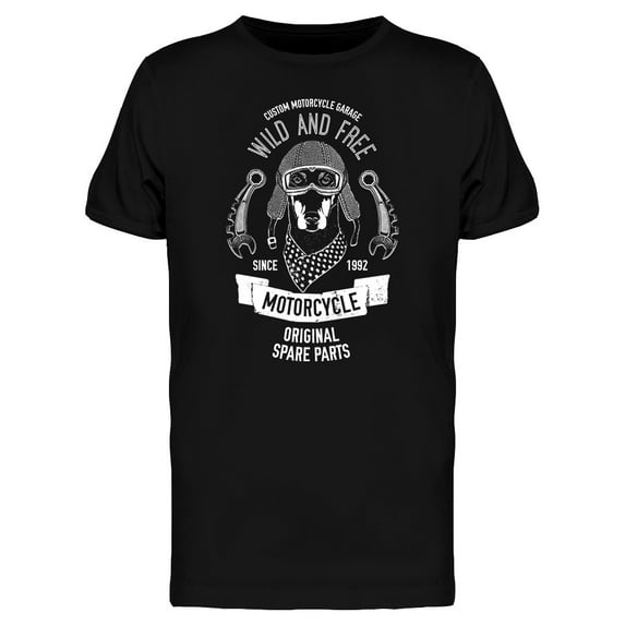 Wild And Free Dog T-Shirt Men -Image by Shutterstock, Male Medium