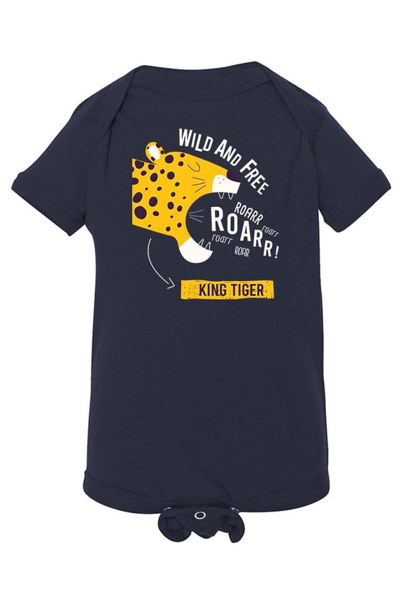 Wild And Free King Tiger Bodysuit Infant -Image by Shutterstock, Newborn