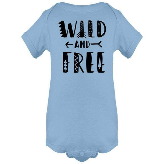 Wild And Free Natural Design Bodysuit Infant -Image by Shutterstock,  12 Months