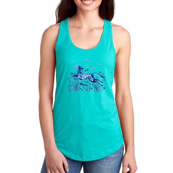 Wild And Free. Racerback Tank Women -Jennifer Paxton Parker Designs, Female Medium